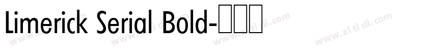 Limerick Serial Bold字体转换